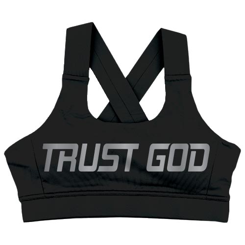 Crossback Sports Bra - "Trust God"