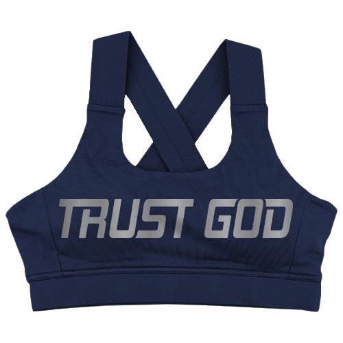 Crossback Sports Bra - "Trust God"