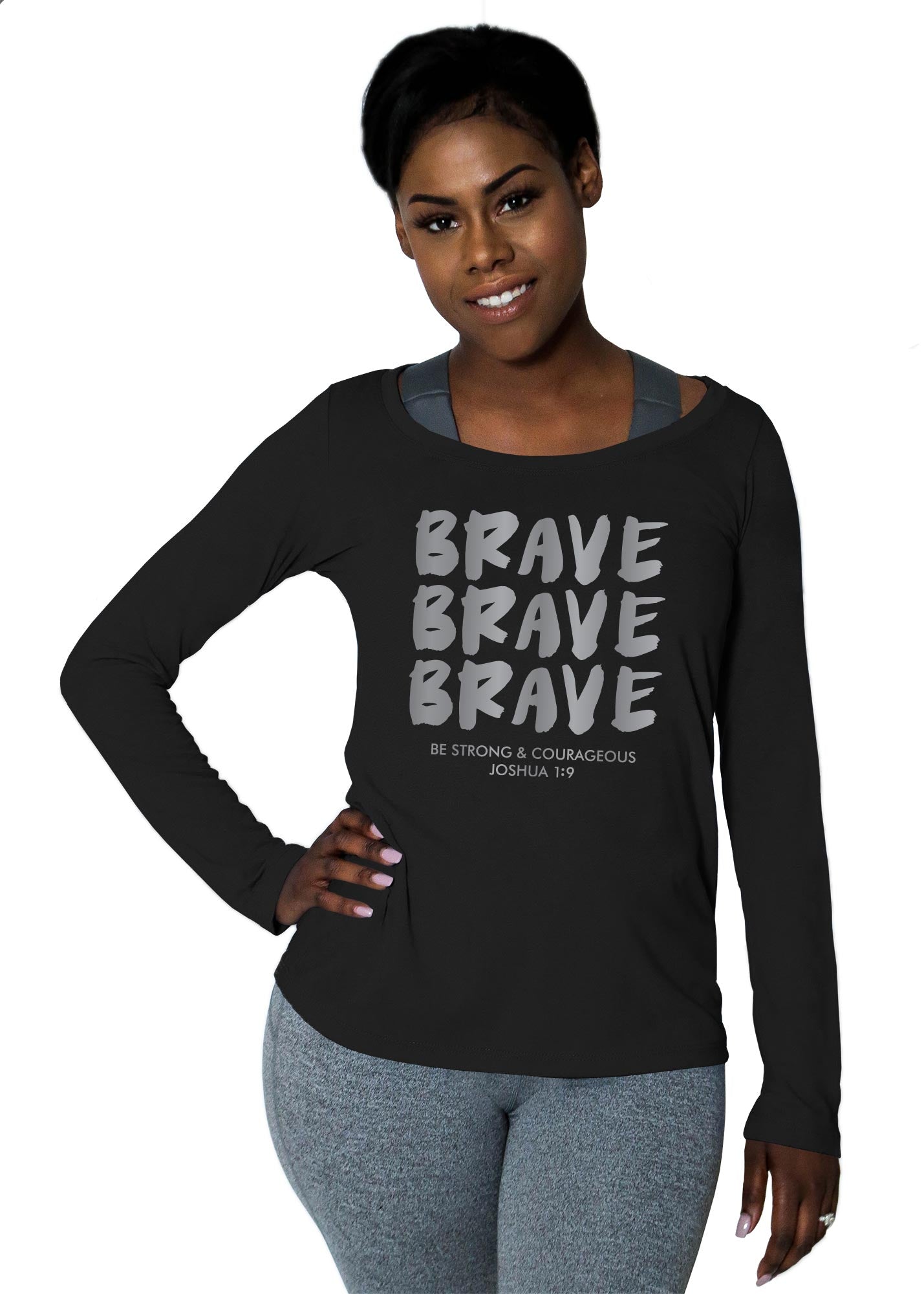 christian activewear long sleeve tee brave