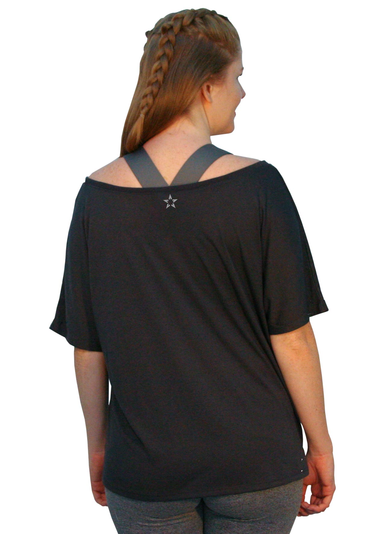 Off-The-Shoulder Tee - "Super Star"