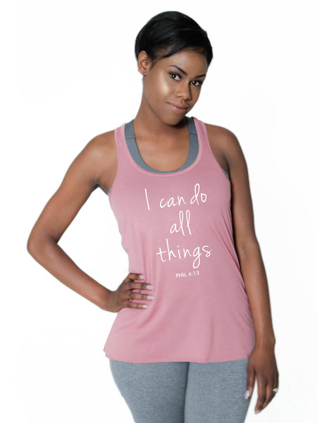 Racerback Flowy Tank - I Can Do All Things – Glory Active