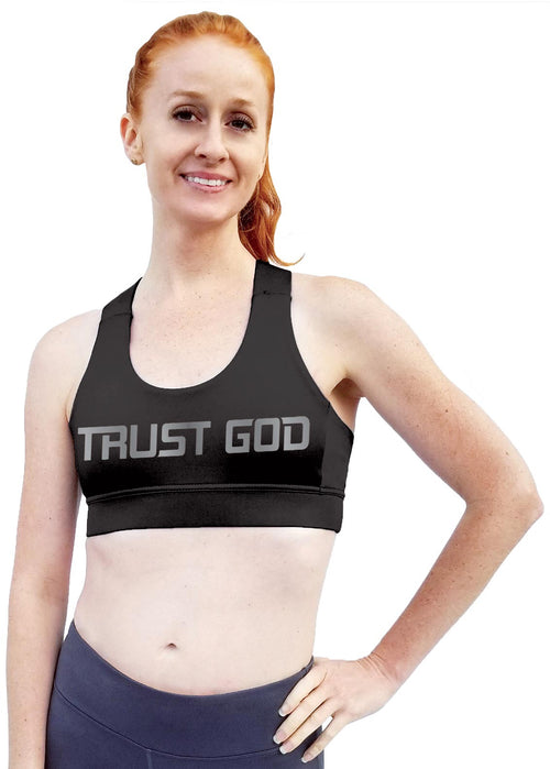 Crossback Sports Bra - "Trust God"