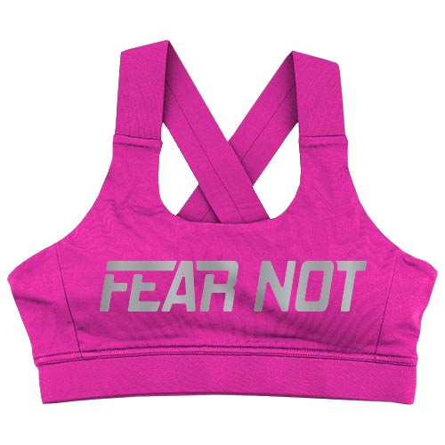 Crossback Sports Bra - "Fear Not"