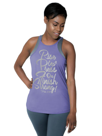 High Neck Performance Tank - "I Can Do All Things"