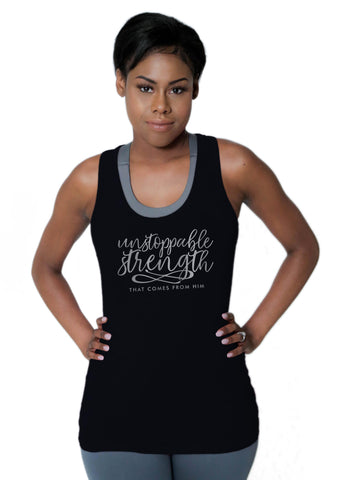 Natural Fitted Tank - "Wonderfully Made"
