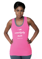 Natural Fitted Tank - "Wonderfully Made"