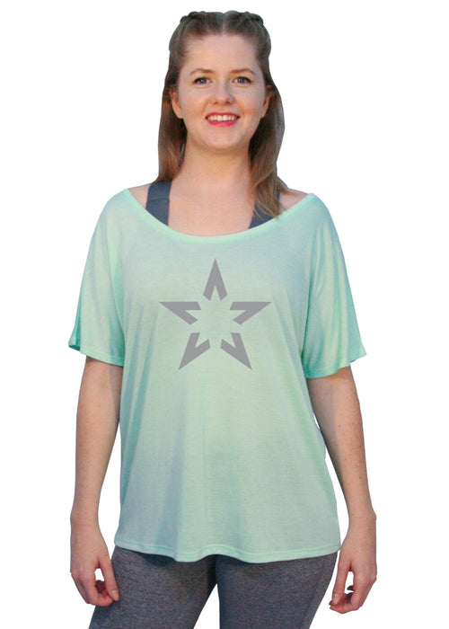 Off-The-Shoulder Tee - "Super Star"