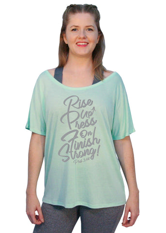 Boyfriend V Neck Tee - "I Can Do All Things"