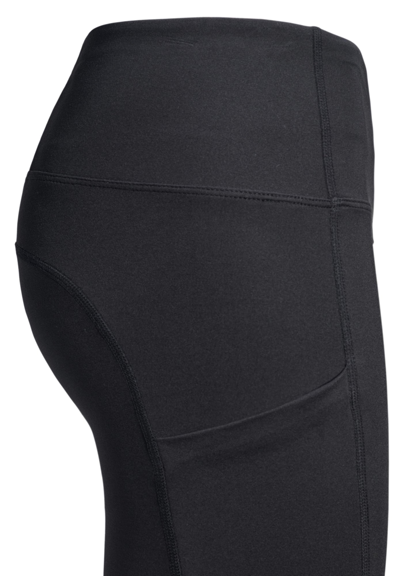 side pocket black legging woman christian activewear