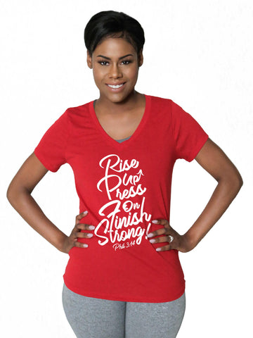 Off-The-Shoulder Tee - "Fear Not. Be Free. Trust God."